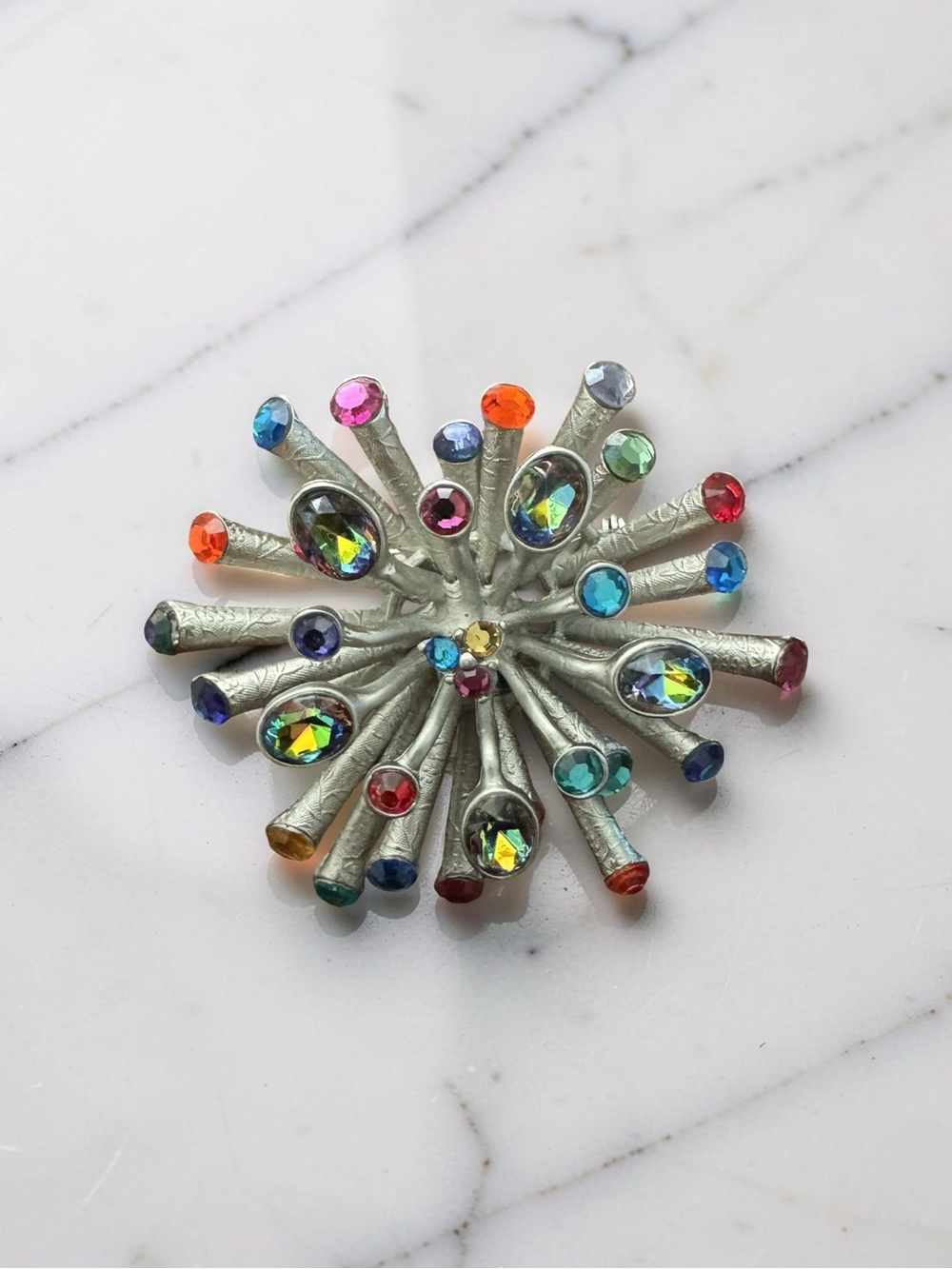 Chicos Multi-tiered Starburst Brooch